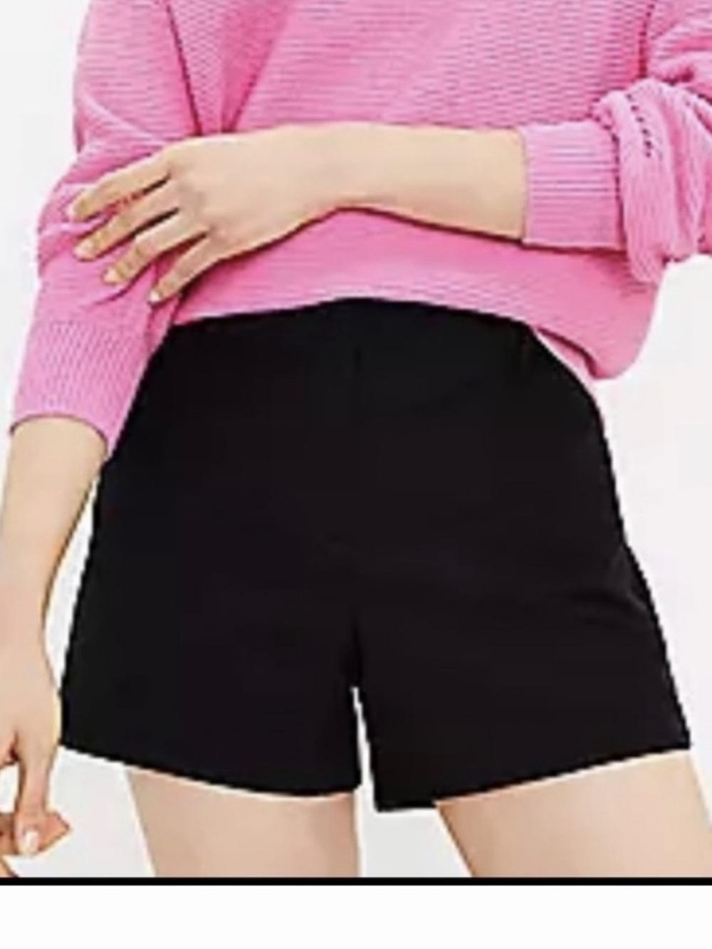 LOFT The Riviera Shorts Black Size 10 - Picture 2 of 10
